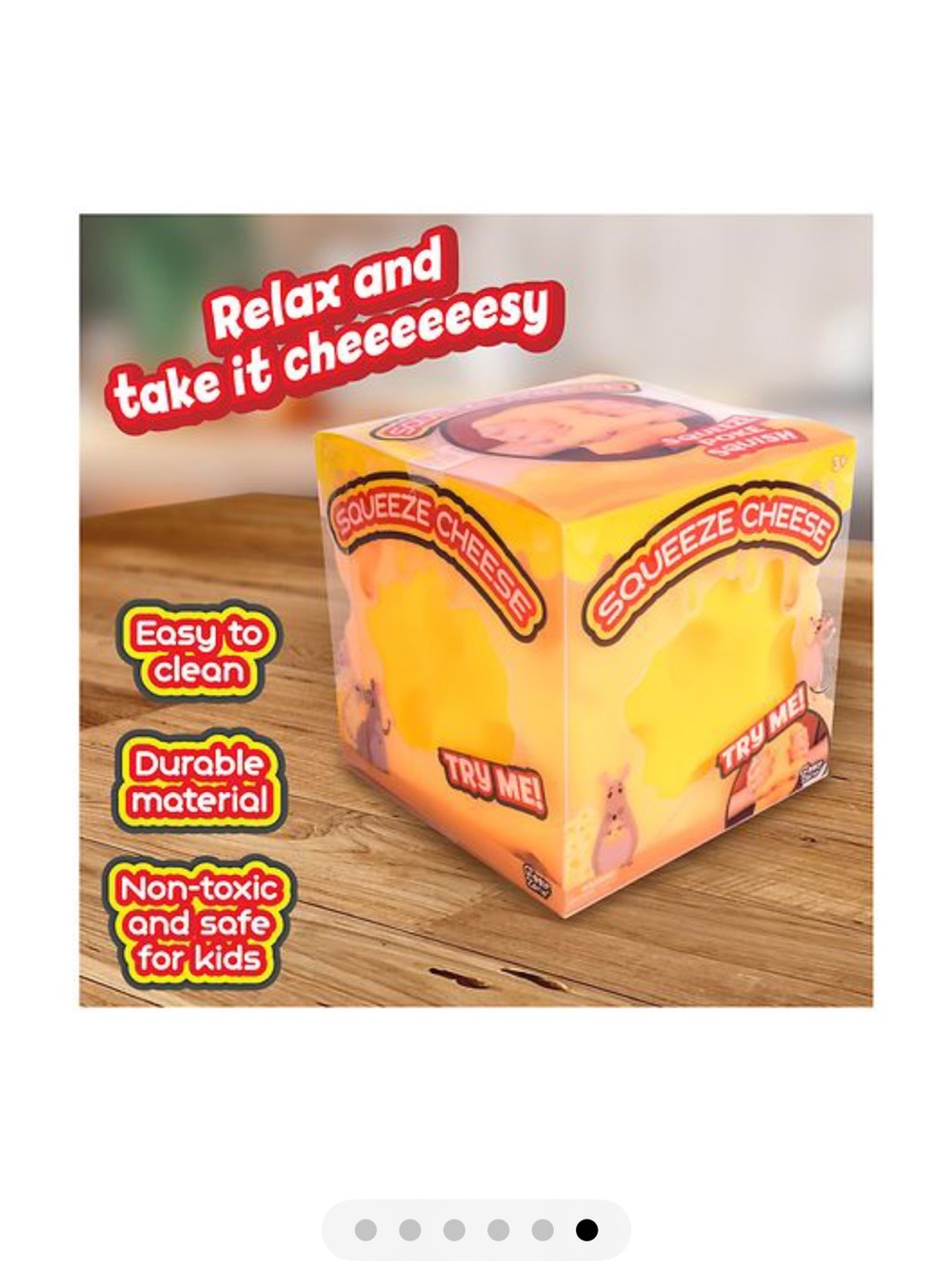 Sunny Days Jumbo Squeeze Cheese NWT